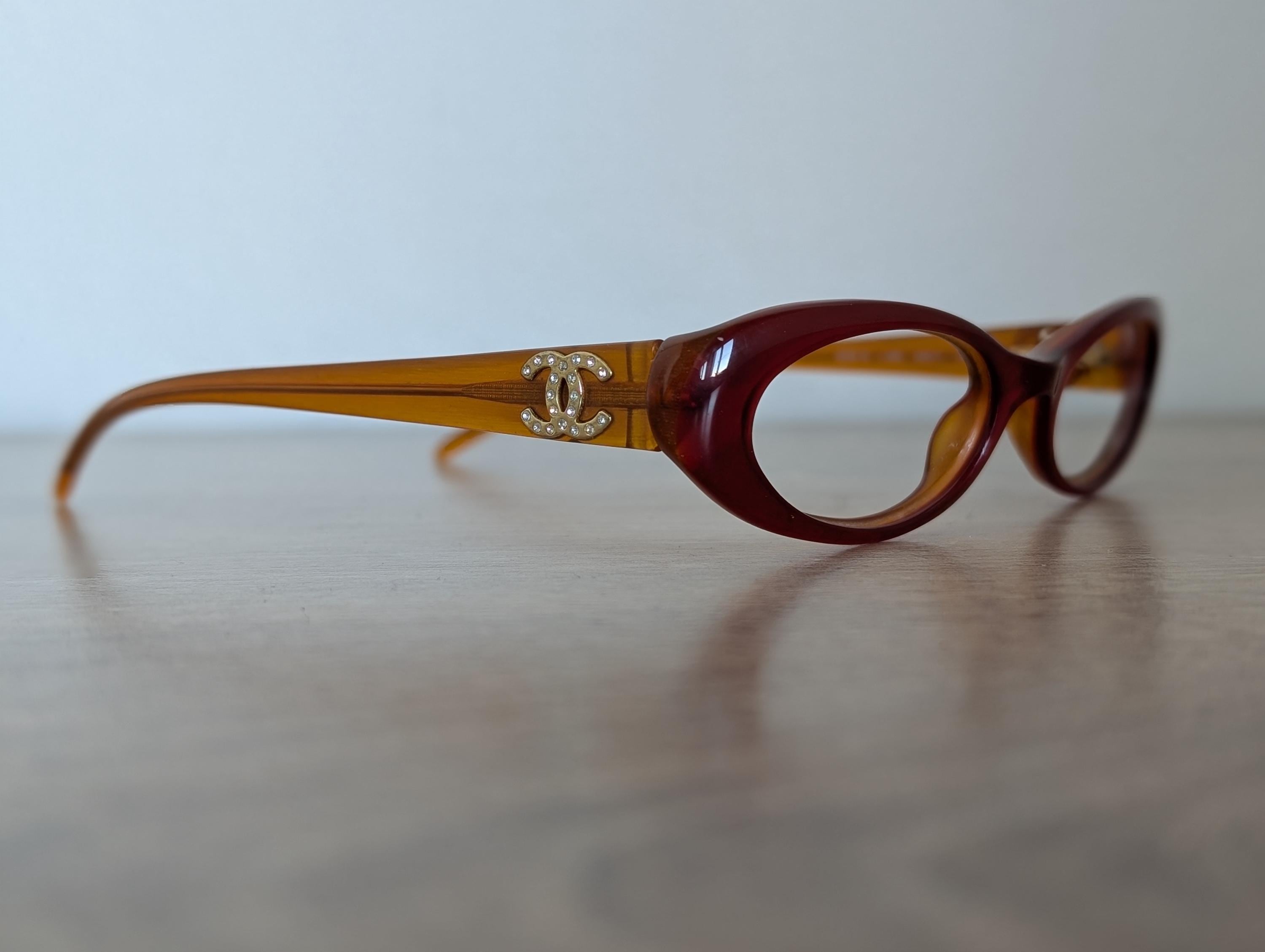 CHANEL 5071-B Star CC Mark Glasses glasses sunglasses Plastic Brown Chanel 5072 555 18 – Vintage Frames Company main image 2
