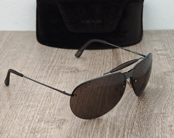 Tom Ford TF 5 De Sole Aviator Sunglasses - NOS Y2K - First Collection Archive Sunglasses