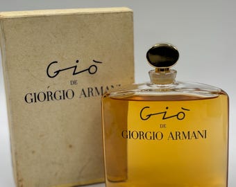 Gio by Giorgio Armani 100ml Eau de Parfum Rare Vintage Collectible Perfume Splash