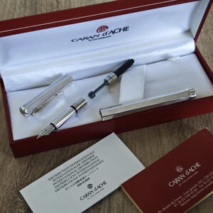 Caran d'Ache Ecridor Retro Collection Fountain Pen - Steel (M) Nib - Swiss Made image 17