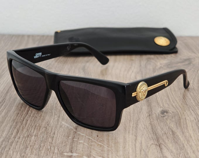 Gianni Versace Medus Mod. 372/DM Vintage Sunglasses Made in Italy  - c. 1980's - 1990's