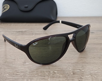 Gafas de sol Ray-Ban RB 4090 Aviator fabricadas en Italia - NOS - Modelo descatalogado