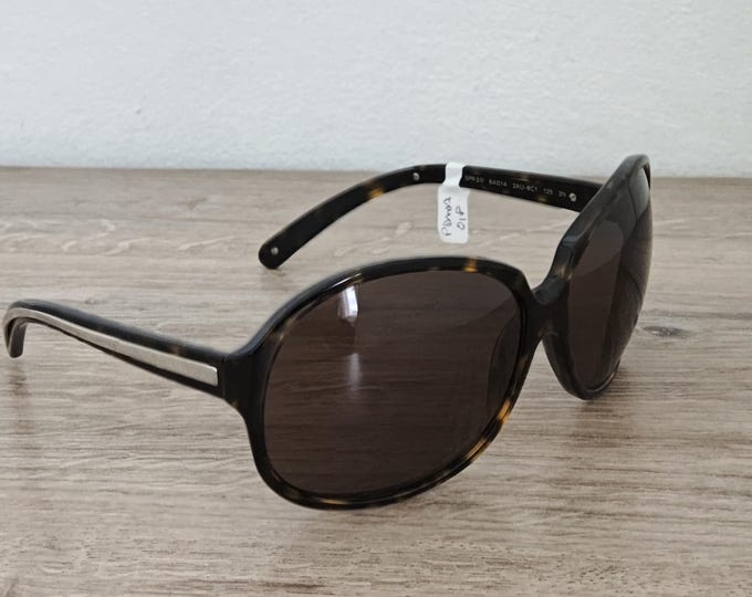 PRADA SPR 21I Women's Oversized Havana Brown Sunglasses Made in Italy - NOS