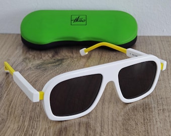 Theo Crank White Sunglasses Made in France - THEO From Antwerp!