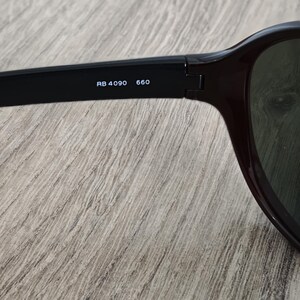 Ray-Ban RB 4090 Aviator Solglasögon Tillverkade i Italien - NOS - Utgången modell bild 11