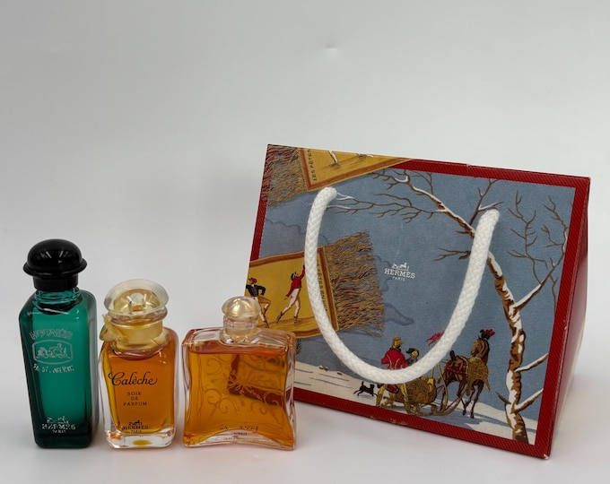 Hermès Miniature Perfume Set of 3 – Calèche, 24 Faubourg, Eau d’Orange Verte