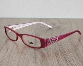 Dolce & Gabbana DG 1128-B Women's Eyeglasses Frames with Rhinestones - RX Glasses c. 2000's