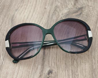 VALENTINO 5740/S Women's Green Oversized Sunglasses Made in Italy