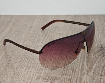 GUCCI GG 1853/S Rimless Shield Sunglasses - Oversized Gradient - Y2k