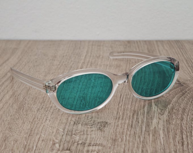 Romeo Gigli RG 164/S Turquoise Sunglasses Made in Italy - Vintage c. 1990's - 2000's (Y2K)