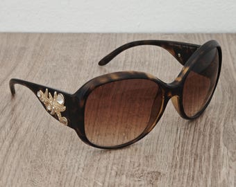 VERSACE Mod. 4244-B Women's Oversized Tortoise Sunglasses Made in Italy