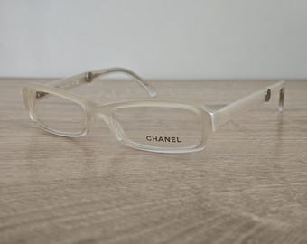 Monturas de gafas CHANEL 3174 auténticas fabricadas en Italia - Monturas de gafas graduadas - Talla NOS 51-16 135