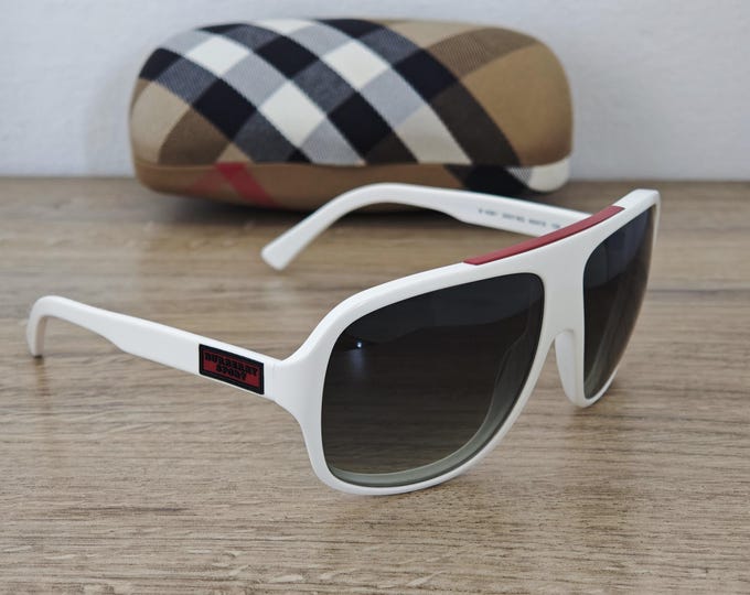 Burberry Sport B4081 White Sunglasses Made in Italy