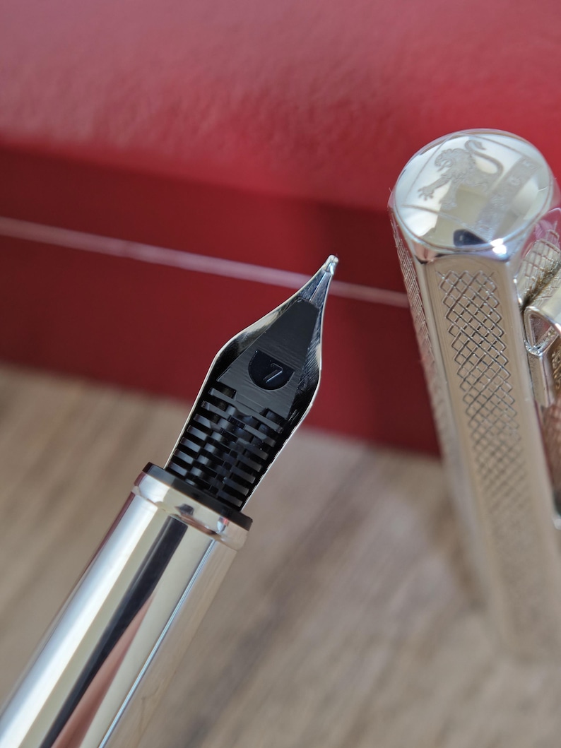 Caran d'Ache Ecridor Retro Collection Fountain Pen - Steel (M) Nib - Swiss Made image 16