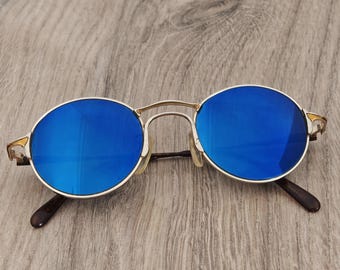 Jean Patou Vintage Round Sunglasses Made in Japan - c. 1990's - RARE - Mineral Glass Lenses