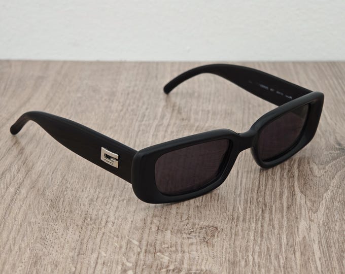 GUCCI GG 2409/N/S Vintage Sunglasses - Black Optyl Acetate - Italy c. 1990's - 2000's (Y2K)
