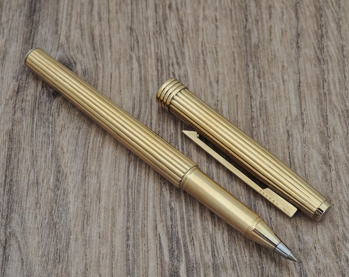Vintage Christian Dior Vermeil Rollerball Pen – Gold Plated Sterling Silver, Swiss Made