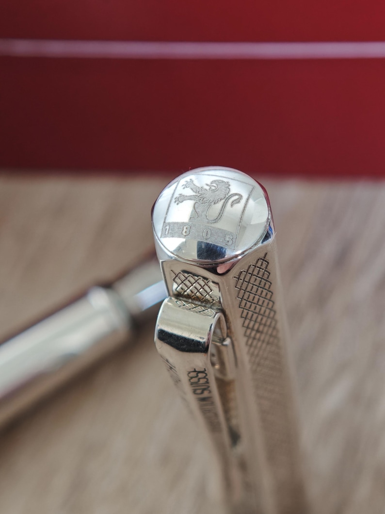 Caran d'Ache Ecridor Retro Collection Fountain Pen - Steel (M) Nib - Swiss Made image 11