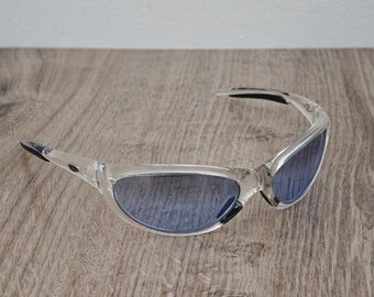 Gafas de sol Smith Optics ZIPPER Crystal Blue fabricadas en Italia - NOS - Año 2000