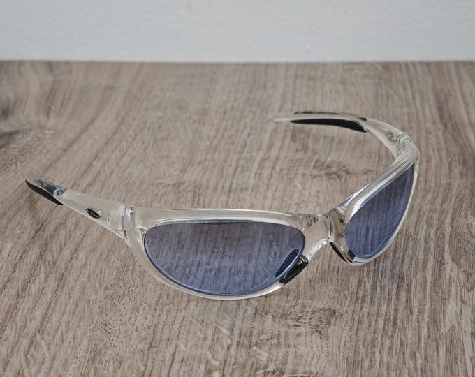 Smith Optics ZIPPER Crystal Blue Sunglasses Made in Italy - NOS - Y2K