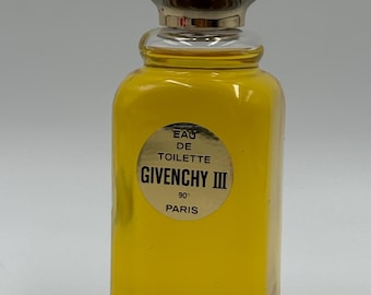 Vintage Givenchy III Eau de Toilette 120ml Splash – Rare Classic Perfume