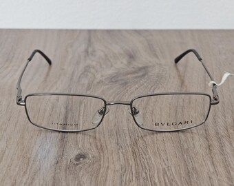 BVLGARI Titanium 191-T Men's Gunmetal Full Rim Eyeglasses Frames - NOS
