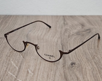 CHANEL 2010 c. 115 Half Rim Eyeglasses Frames - NOS - RARE - Y2k