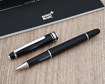 Authentic Montblanc Meisterstuck 163 Platinum Coated Rollerball Pen made in Germany