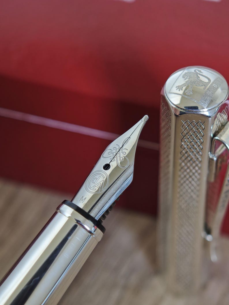 Caran d'Ache Ecridor Retro Collection Fountain Pen - Steel (M) Nib - Swiss Made image 15