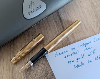 ヴィンテージ パーカー 75 インシグニア 14K ゴールドペン先 万年筆