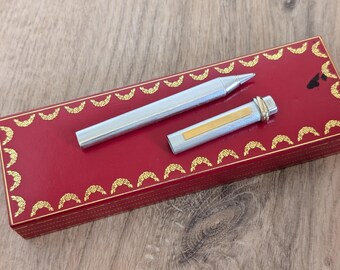 Cartier シルバーボールペン 専用ケース付き Cartier シルバー ボールペン 専用ボックス付き クラシック カルティエ