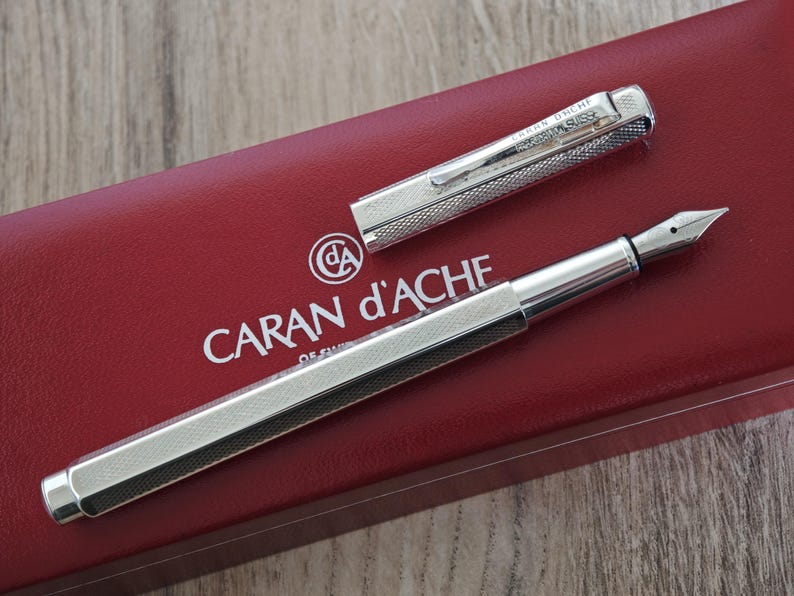 Caran d'Ache Ecridor Retro Collection Fountain Pen - Steel (M) Nib - Swiss Made image 2
