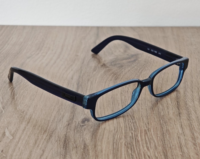 GUCCI GG 1180 Navy Blue Eyeglasses Frames Made in Italy - VINTAGE