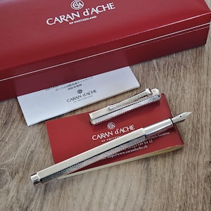 Caran d'Ache Ecridor Retro Collection Fountain Pen - Steel (M) Nib - Swiss Made image 4