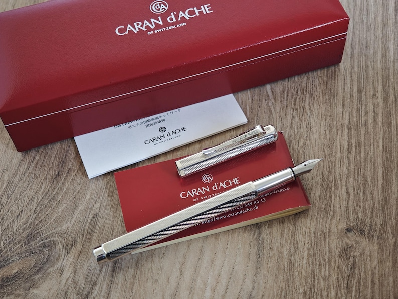 Caran d'Ache Ecridor Retro Collection Fountain Pen - Steel (M) Nib - Swiss Made image 4