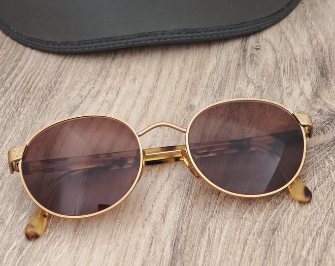 Giorgio Armani 643 Round Sunglasses Made in Italy - Vintage c. 1990's