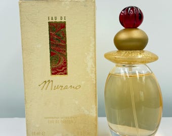 MURANO Eau de Murano Parfum 50ml  90s Floral Gourmand Fragrance Venetian Bottle