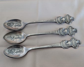 Vintage ROLEX Silver Plated Small Spoons - Lot of 3 - Lucerne Boucherer Watches - c. 1970s