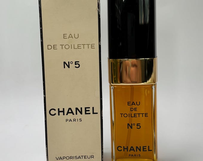 Vintage Chanel No 5 Eau de Toilette 100ml Spray – 1980s Original Formula, France