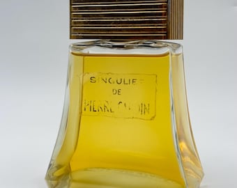 Vintage Pierre Cardin Singulier 105ml 3.5oz Splash Bottle  95% Full Made in France