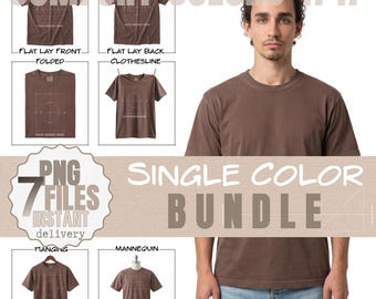 Comfort Farben T-Shirt Mockup | 1717 Schweres Modell | Espresso, Marc Colors