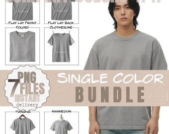 Comfort Farben T-Shirt Mockup | 1717 Schweres Modell | Grau & Jinu