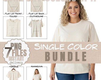 Comfort Farben T-Shirt Mockup | 1717 Schweres Modell | Ashley, Elfenbeinfarben