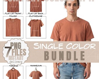 Comfort Farben T-Shirt Mockup | 1717 Schweres Modell | Marc, Yam Colors