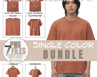 Comfort Farben T-Shirt Mockup | 1717 Schweres Modell | Jinu, Yamsfarben