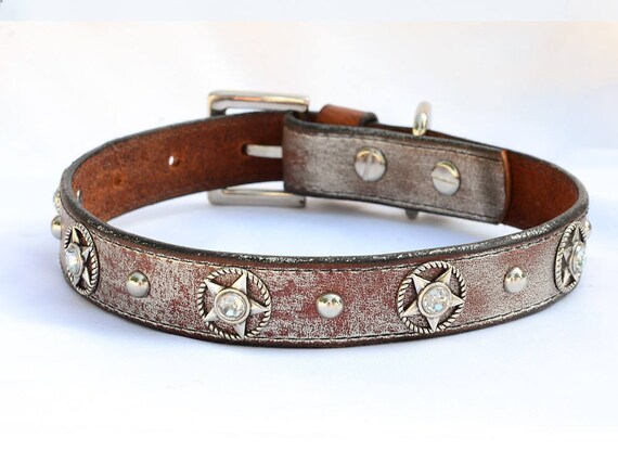 western leather dog collars