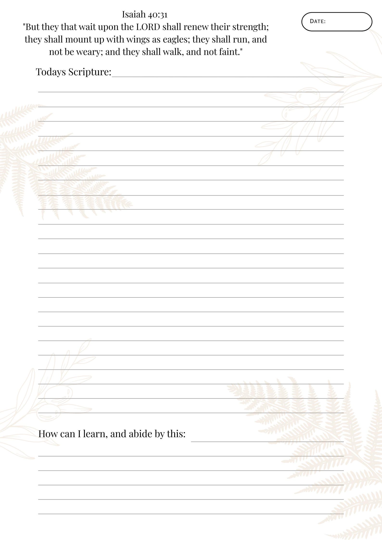 31-day Scripture Writing Plan | Christian Bible Study (printable) - Etsy