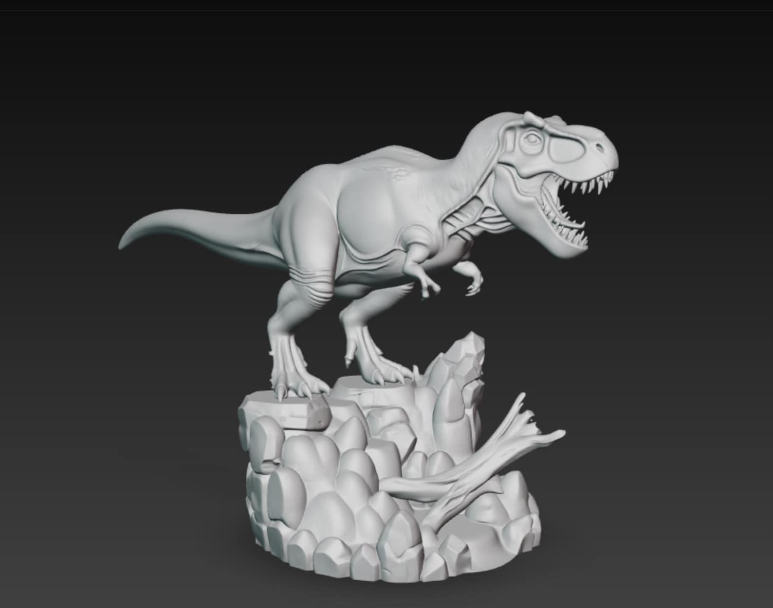 T-rex 3D Model : Trex STL File , High Quality 3D Model , Dinosaur 3D ...