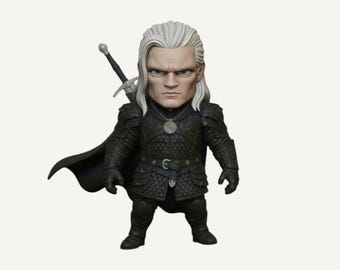 Daemon Targaryen STL-bestand: Daemon Chibi 3D-model, House of Dragon 3D-model, Daemon-standbeeldmodel