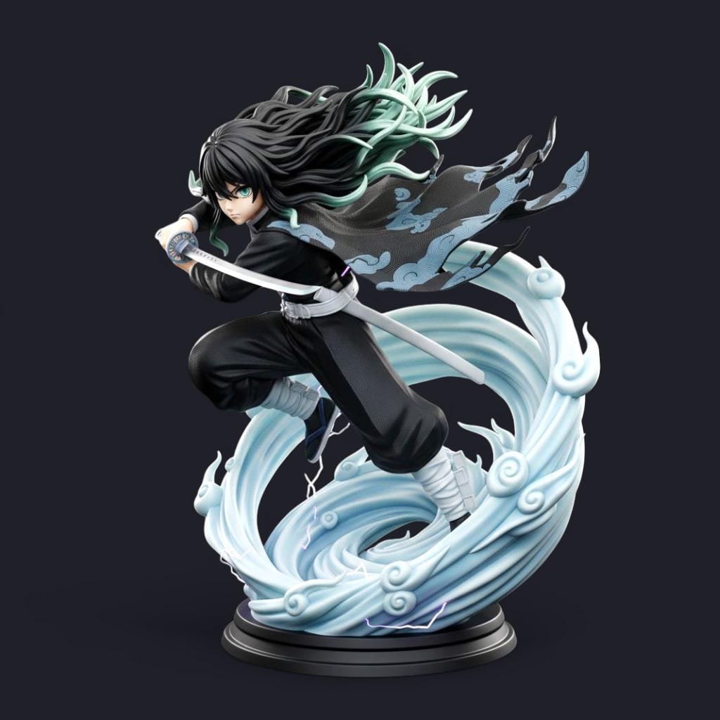 T-shirt Demon Slayer Muichiro Tokito - Hashira De La Brume, Cadeau Manga Pour Homme, Impression Qualité